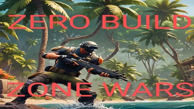 Tropical Zero Build Zone Wars — Fortnite Creative map cover art