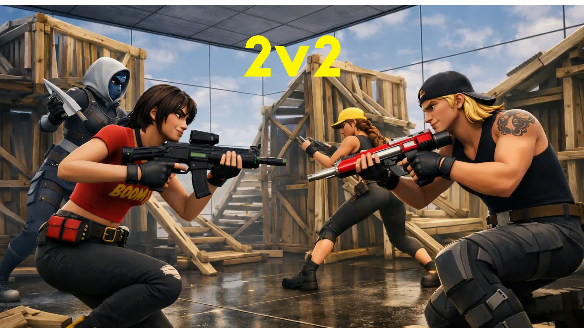 2v2 Boxfights RANDOM LOADOUT — Fortnite Creative map