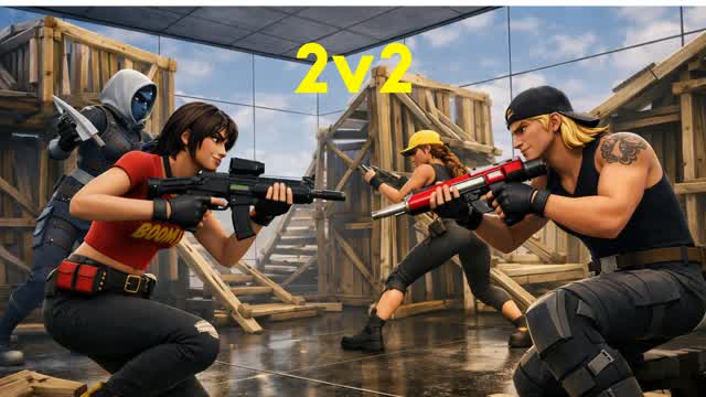 2v2 Boxfights RANDOM LOADOUT — Fortnite Creative map cover art
