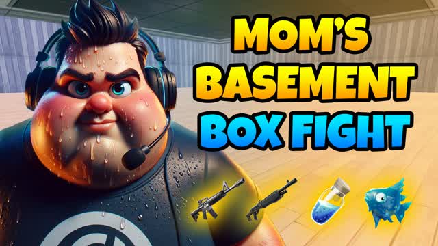 Mom's Basement Box Fight — Fortnite Creative map cover art