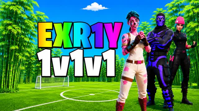 EXR1Y 1v1v1 RELOAD — Fortnite Creative map cover art