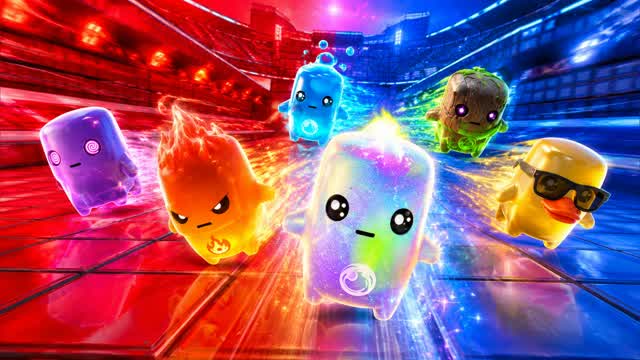 RED VS BLUE POWER PULSE 🔴🔵 — Fortnite Creative map