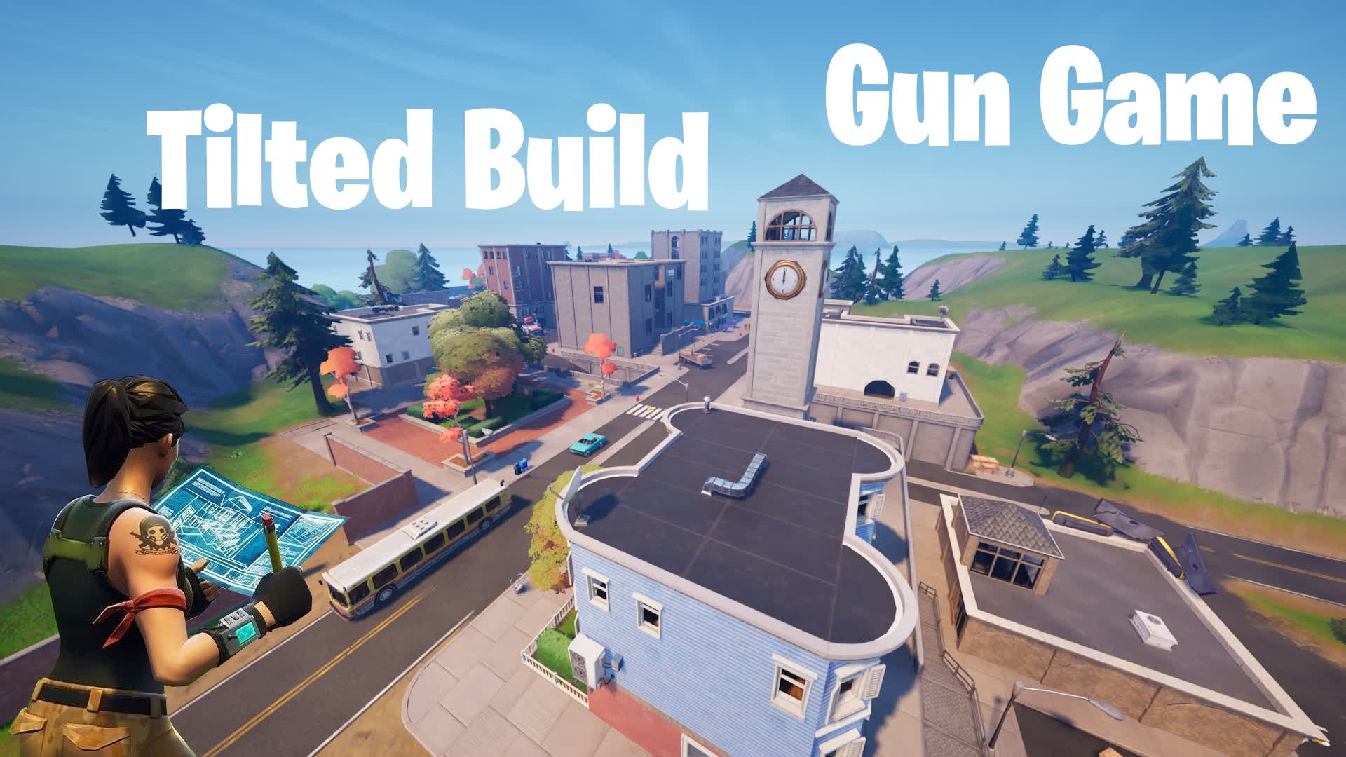 Tilted Build Gun Game — Fortnite Creative map
