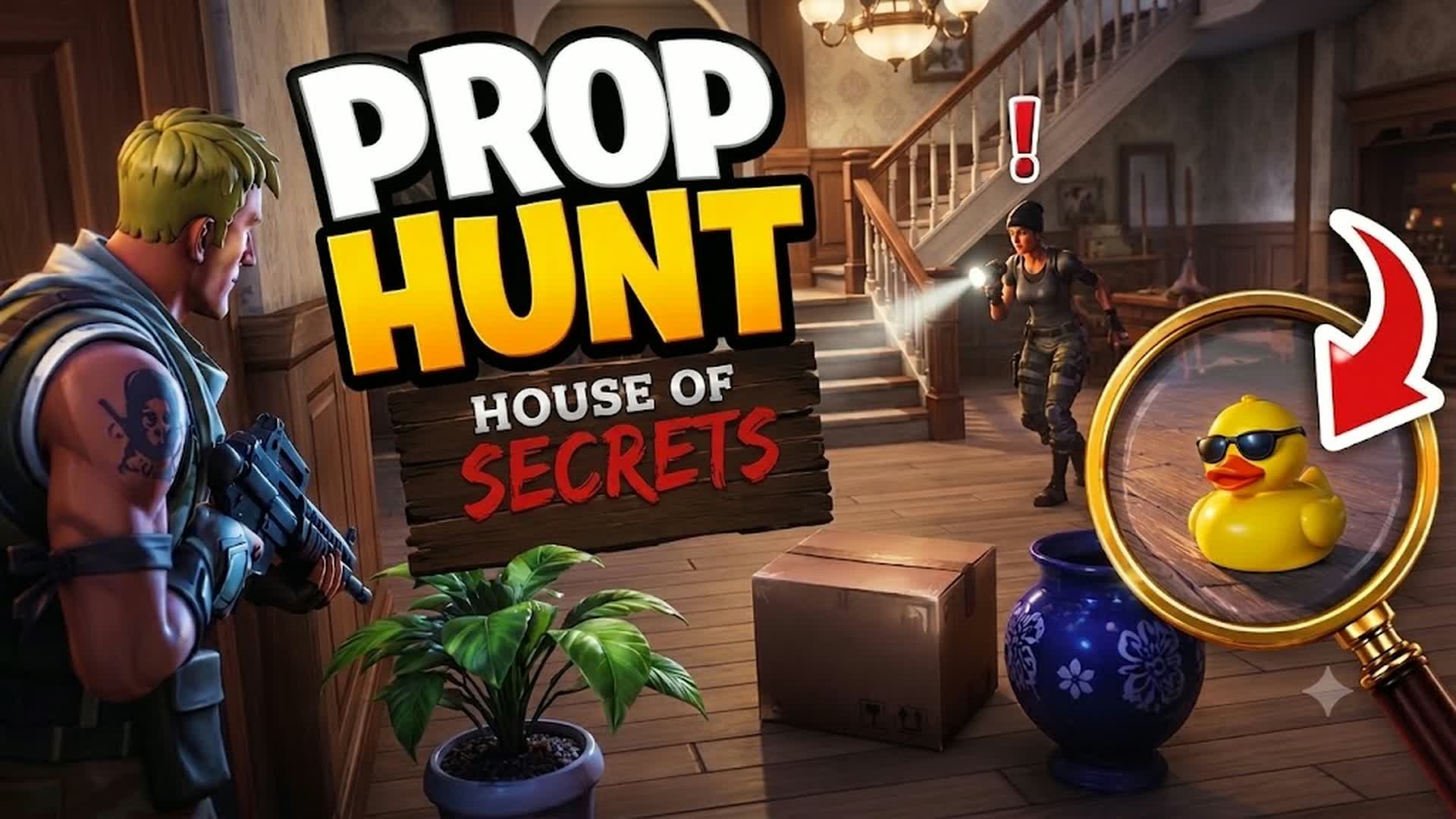 🏡 PROP HUNT: HOUSE OF SECRETS — Fortnite Creative map