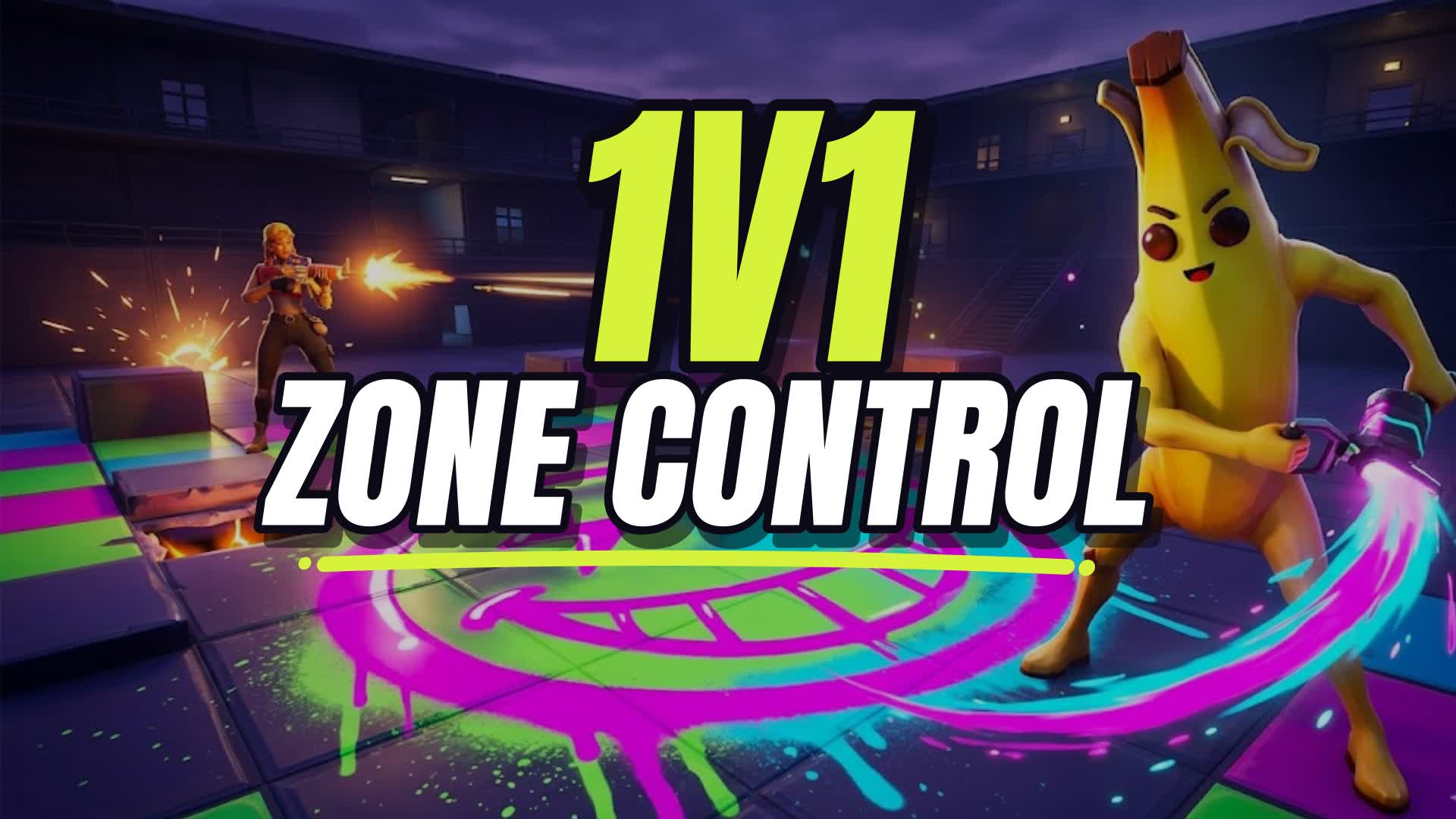 1v1 Zone Control [RESHAPE!] — Fortnite Creative map