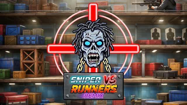 🎯 SNIPER vs RUNNERS 🏃‍♂️Remix 🎭 — Fortnite Creative map cover art