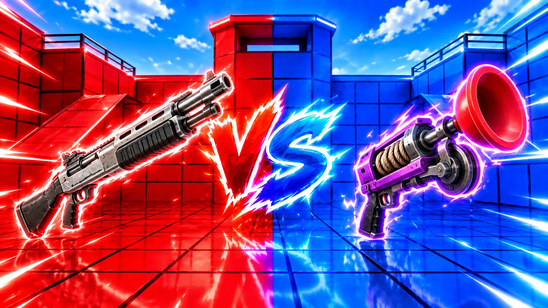 RED VS BLUE NEON STRIKE 🔴🔵 — Fortnite Creative map