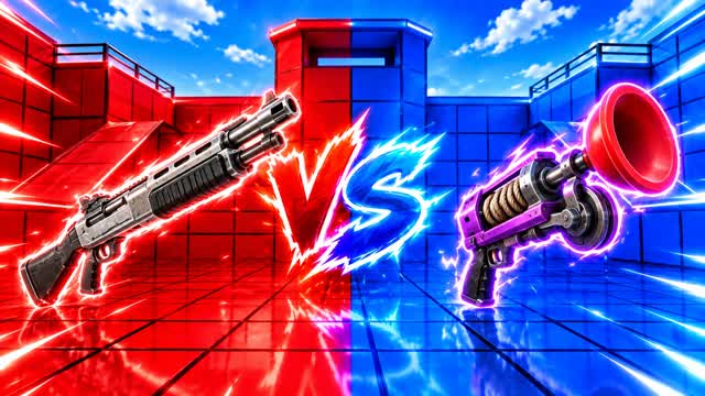 RED VS BLUE NEON STRIKE 🔴🔵 — Fortnite Creative map cover art