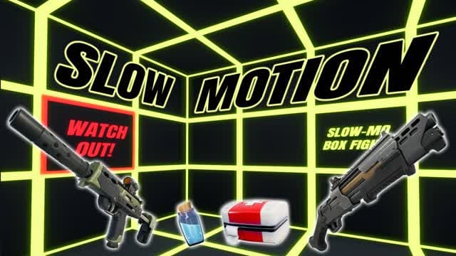 SLOW-MO BOX FIGHTS — Fortnite Creative map cover art