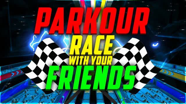 Parkour Race With Friends! — Fortnite Creative map cover art