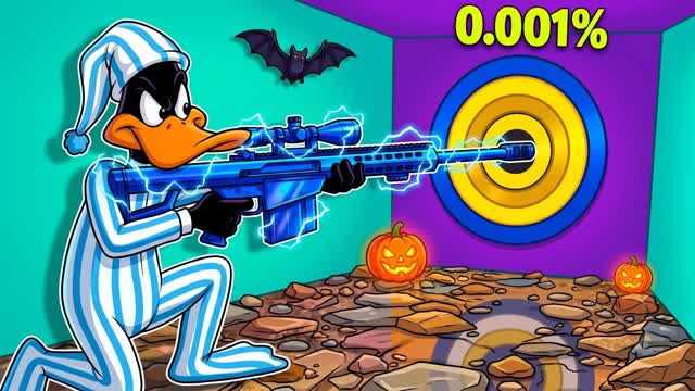 🌕NIGHTMARE MODE TRICKSHOT 80 Levels🕷️ — Fortnite Creative map