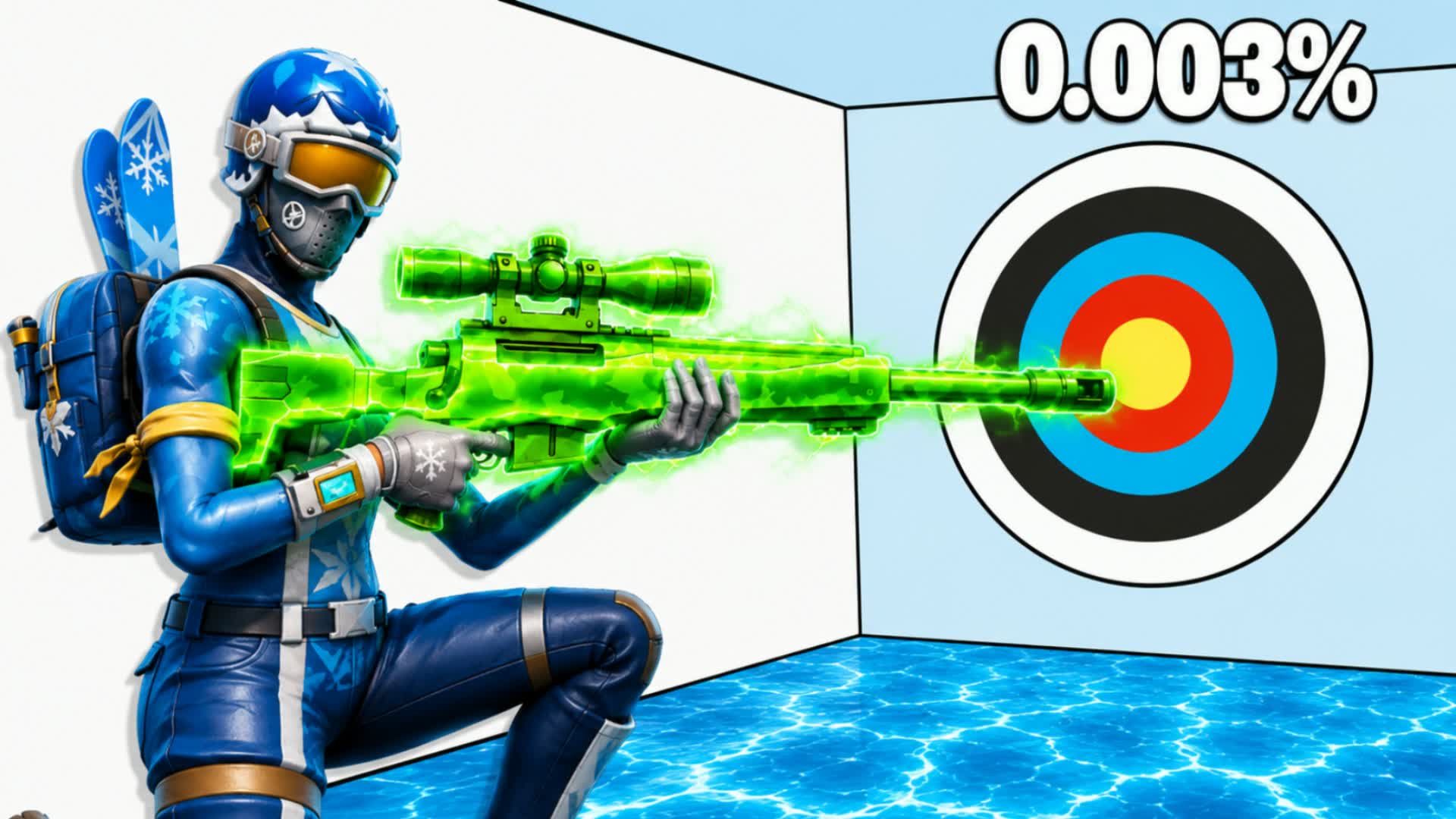 🏂 WINTER FROZEN TRICKSHOT PARKOUR ⛷️ — Fortnite Creative map