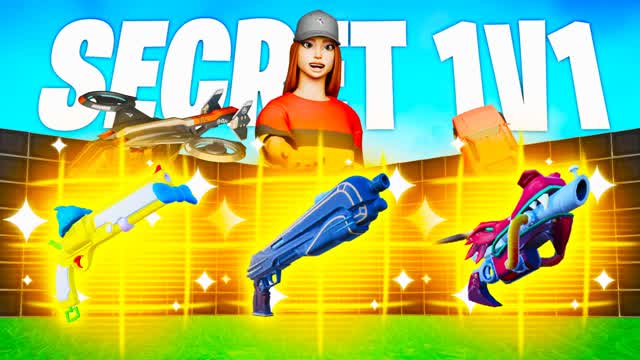 SECRET 1V1 ALL GUNS & VEHICLES - FFA — Fortnite Creative map cover art