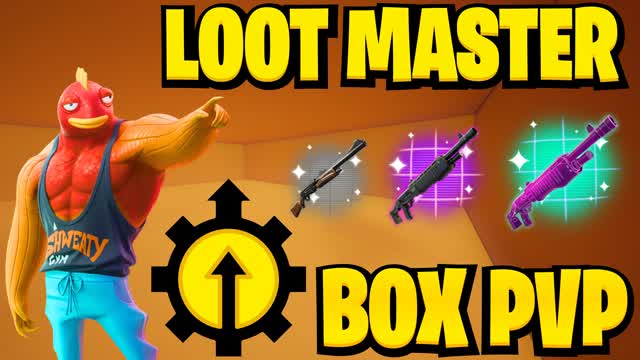 BOX PVP 📦 LOOT MASTER — Fortnite Creative map cover art