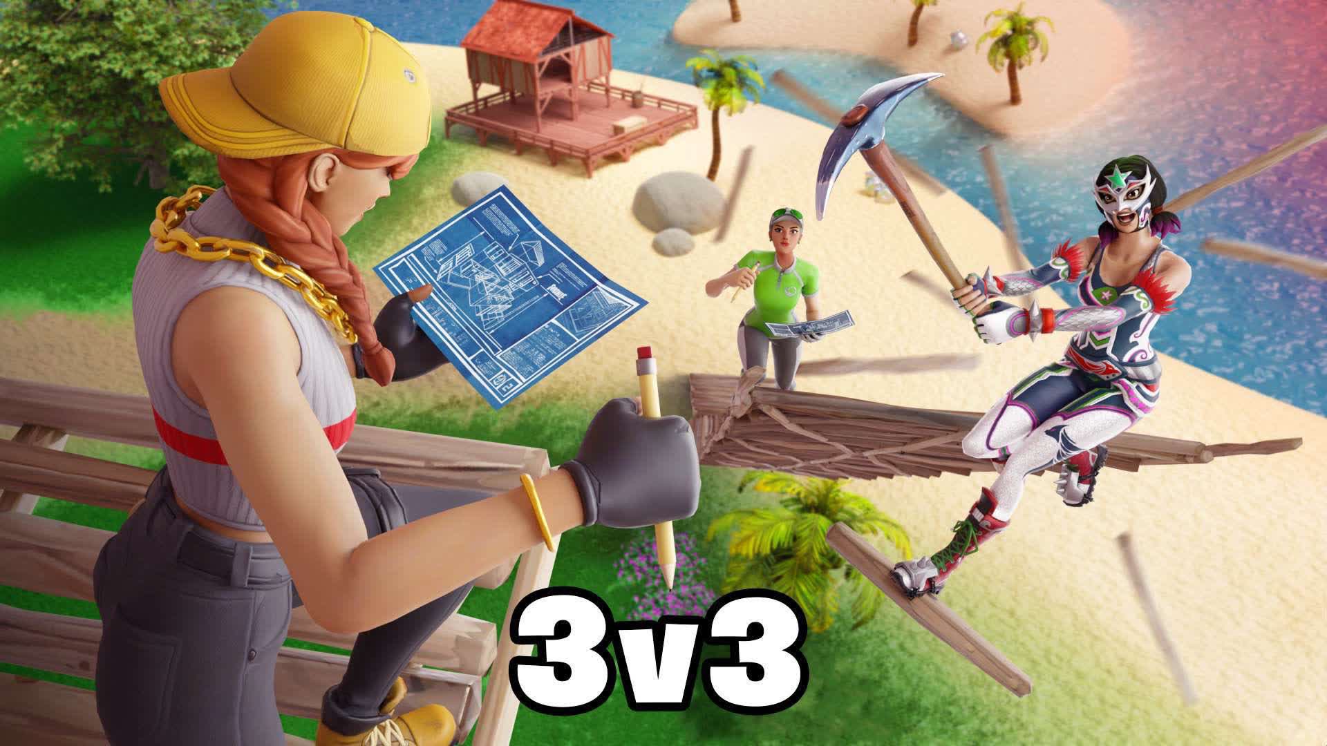 SUPER CITY 3v3 🎯 — Fortnite Creative map