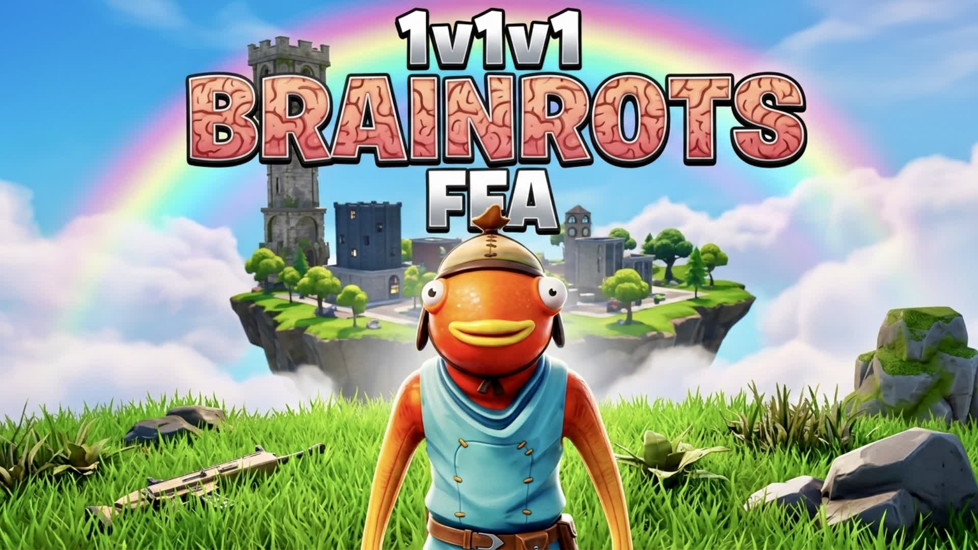 1v1v1 Brainrots FFA — Fortnite Creative map