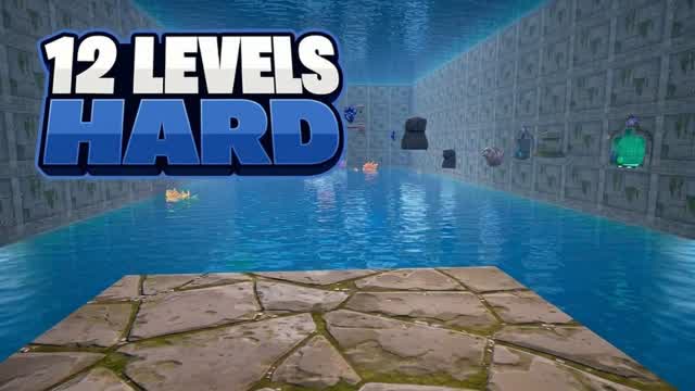 12 level hard parkour — Fortnite Creative map cover art