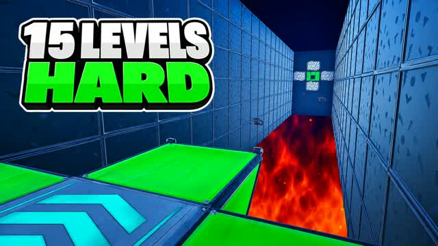HARD PARKOUR 15 LEVELS باركور صعب — Fortnite Creative map