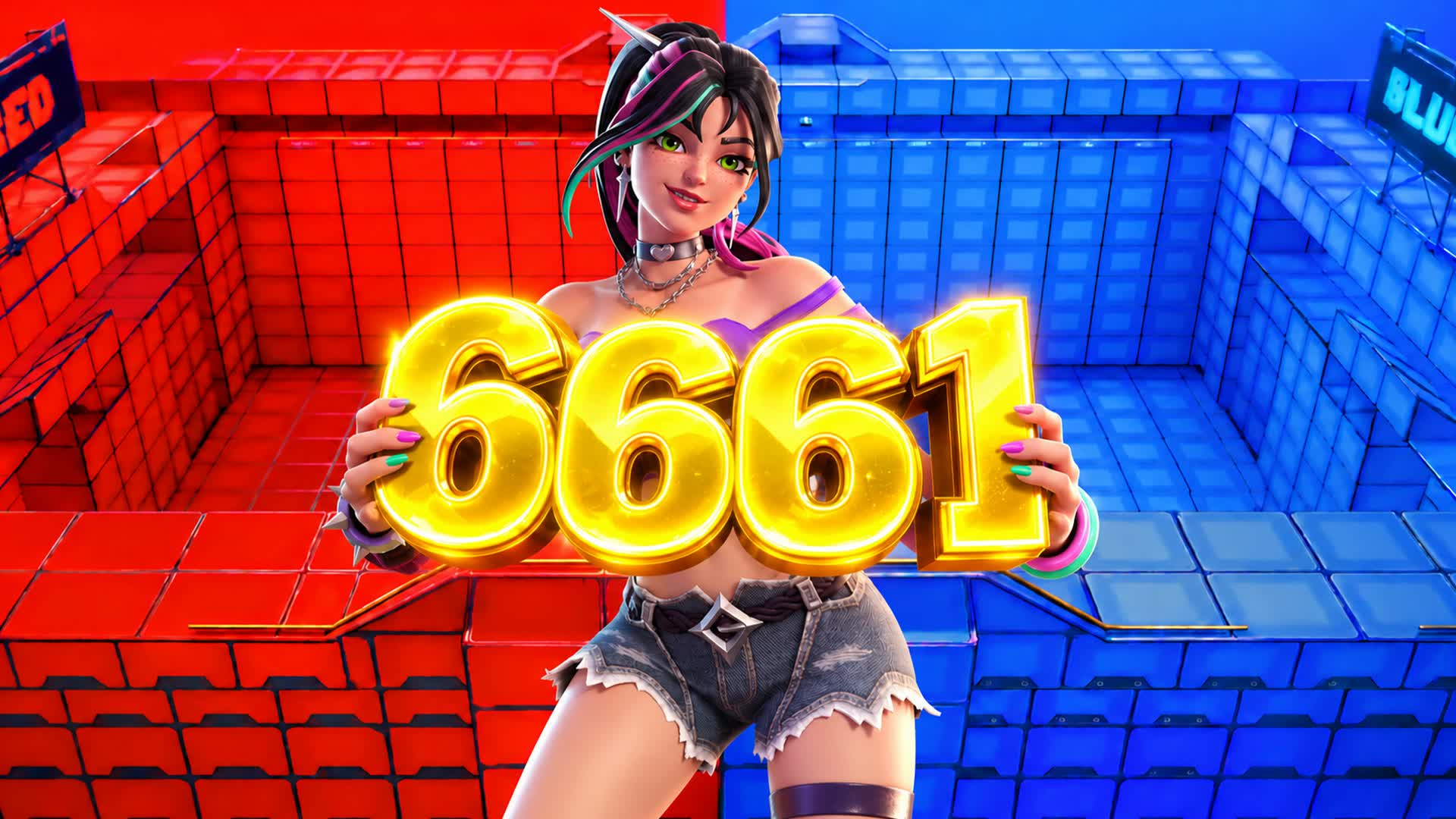 BEST RED VS BLUE [6661] 🔴🔵 — Fortnite Creative map