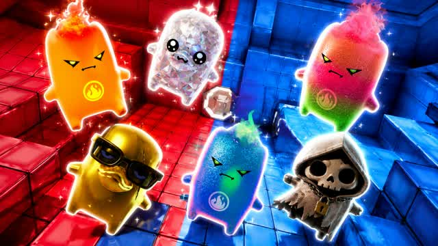 RIVALLE RED VS BLUE 🔴🔵 — Fortnite Creative map cover art