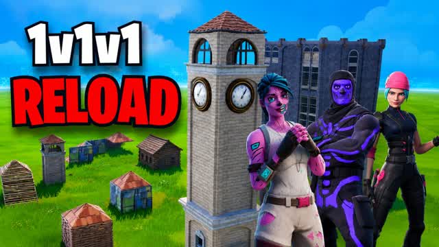 سوبر تلتد -  Super 1v1v1 Tilted — Fortnite Creative map