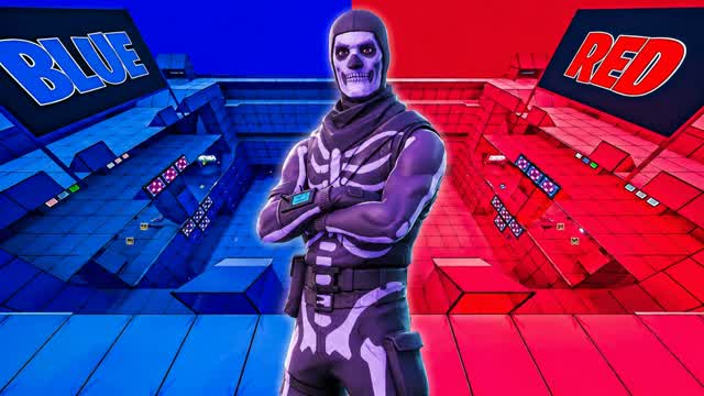 RED EXOTIC VS BLUE 🔴🔵 NEW — Fortnite Creative map cover art