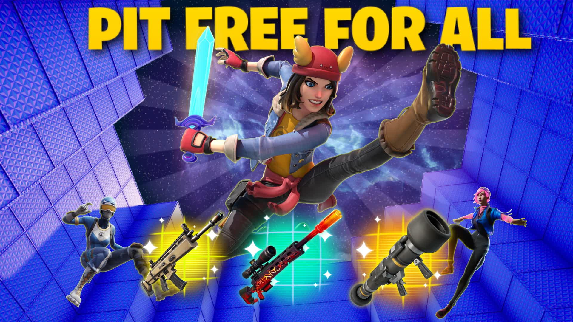 PIT - FREE FOR ALL — Fortnite Creative map