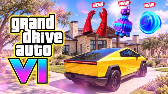 6 [ LUCIA GRAND DRIVE AUTO VI] 6 — Fortnite Creative map cover art