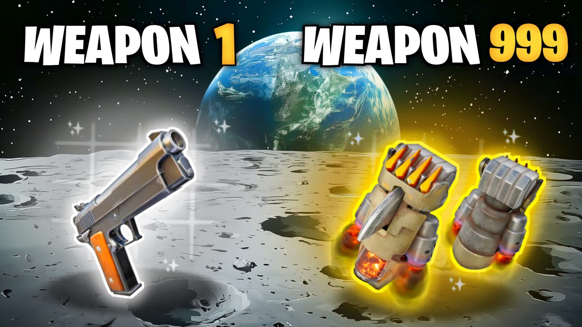 🚀MOON GUN GAME 🛸 ONE SHOT — Fortnite Creative map