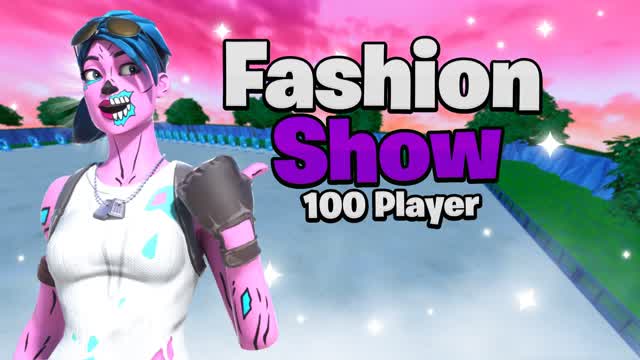 Fashion Show 100 Player — Fortnite Creative map cover art