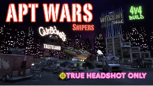 APT WARS: SNIPER 4V4 BUILD — Fortnite Creative map cover art