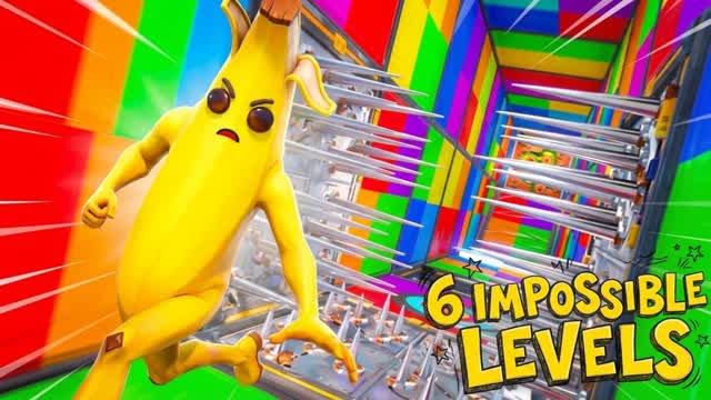 🌈🔥 IMPOSSIBLE 6 LEVEL COLOR 🔥🌈 — Fortnite Creative map