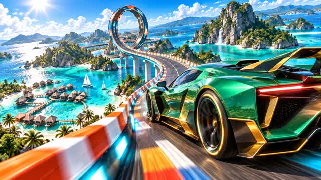 SUPER CAR DESERT WAR — Fortnite Creative map cover art
