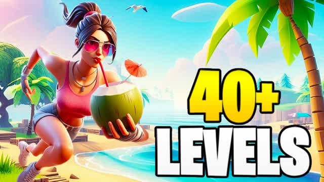 ✨40+ SUMMER PARKOUR✨ — Fortnite Creative map cover art
