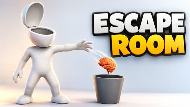 🗑 No Brain Escape Room — Fortnite Creative map cover art
