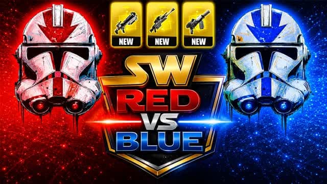 SW RED VS BLUE 🔴🔵 — Fortnite Creative map cover art