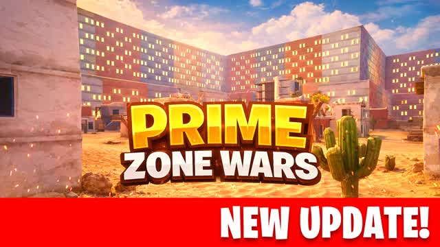 PRIME ZONE WARS — Fortnite Creative map cover art
