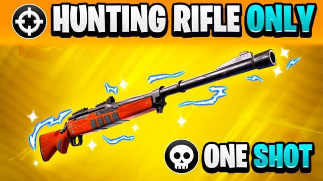 HUNTING RIFLE ONLY 🎯 ONE SHOT FFA — Fortnite Creative map cover art