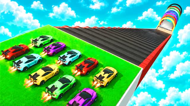 SUPER CAR RAMP — Fortnite Creative map