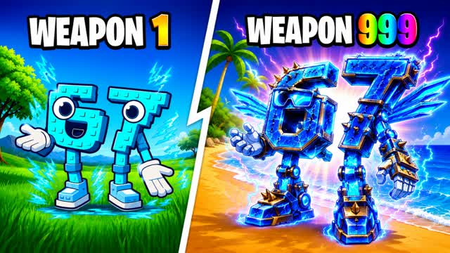 🎯SIX SEVEN🔫ONE SHOT GUN GAME ⭐ — Fortnite Creative map