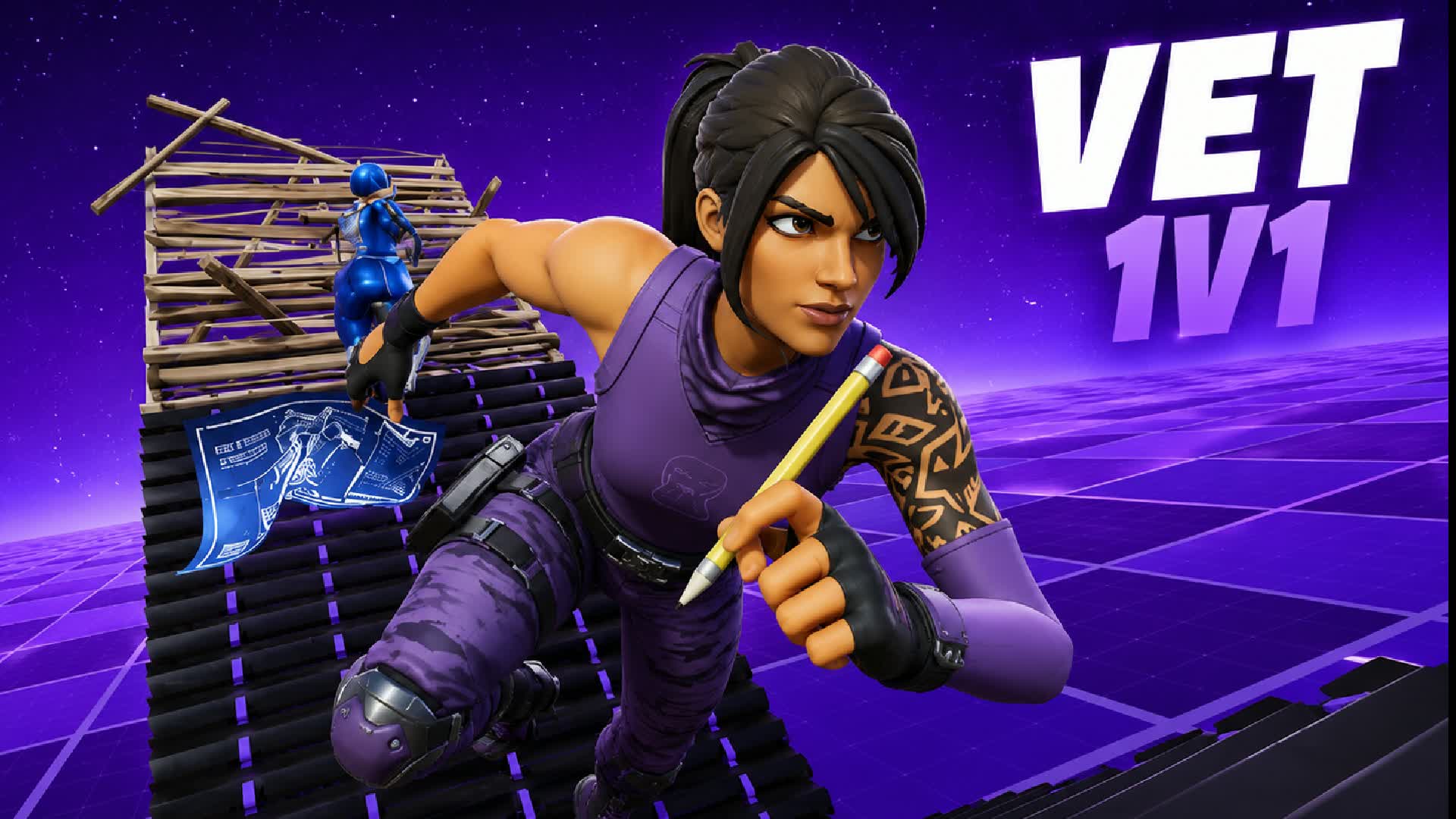 Vet 1v1 Build Fights (200 Pumps) — Fortnite Creative map