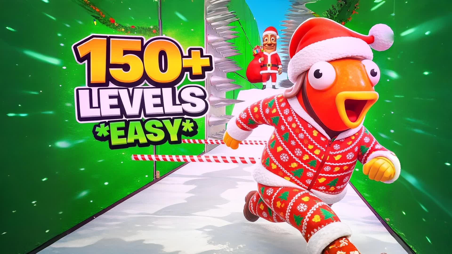 PARKOUR DEATHRUN EASY 150+ — Fortnite Creative map