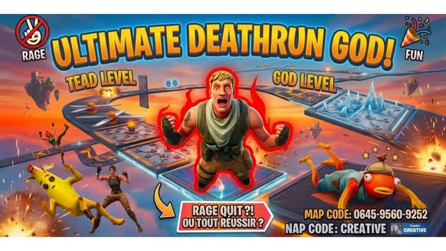 Deathrun God 2019 — Fortnite Creative map
