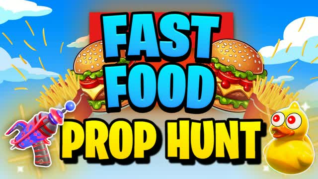 FastFood - Prop Hunt CACHE CACHE — Fortnite Creative map cover art