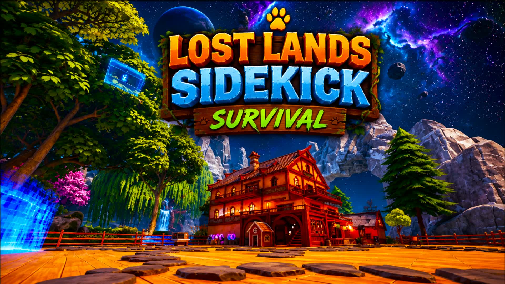 🐾Lost Lands Sidekick Survival — Fortnite Creative map