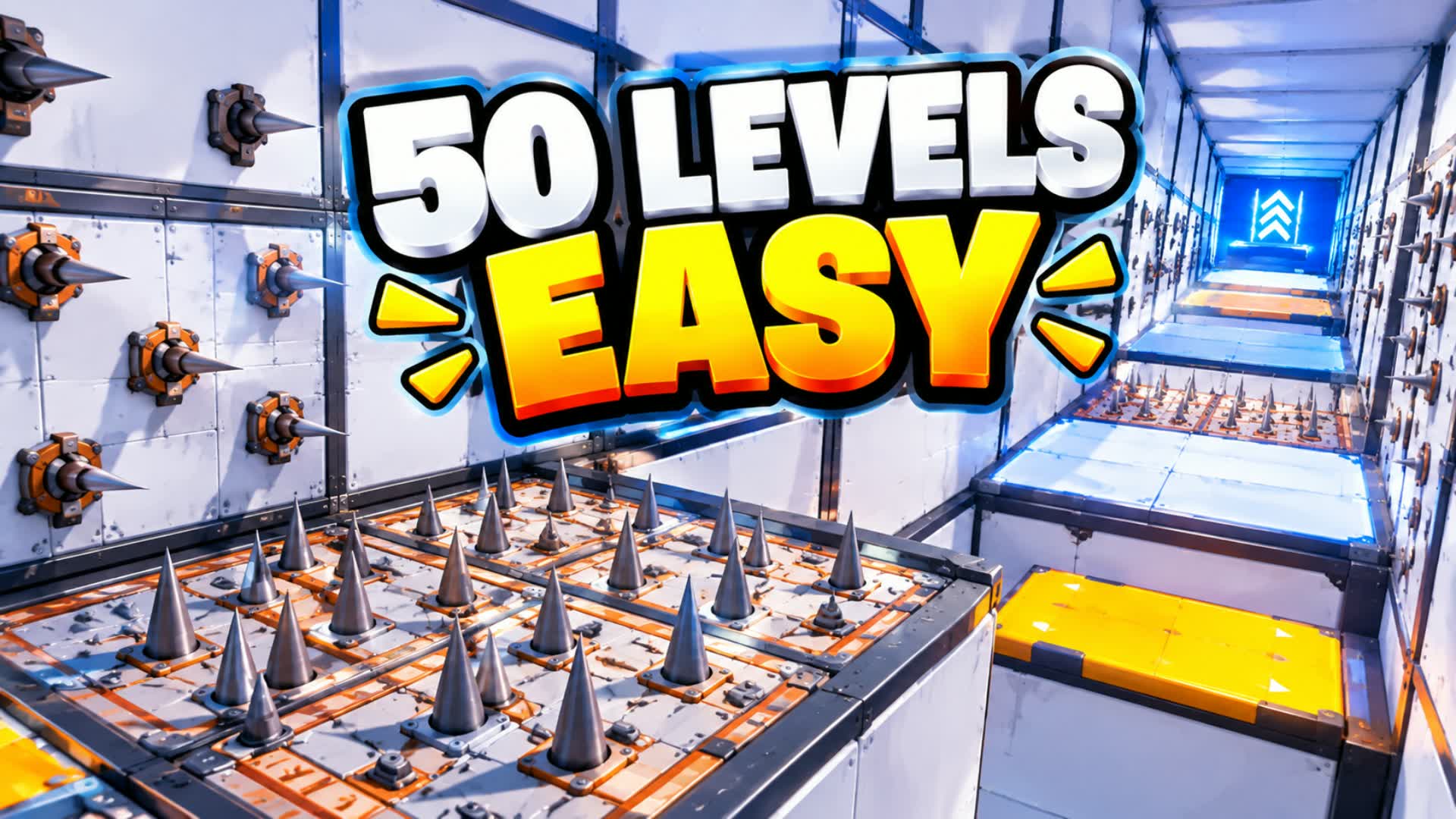 ✨ EASY PARKOUR 50 LEVELS ✨(DEATHRUN) — Fortnite Creative map