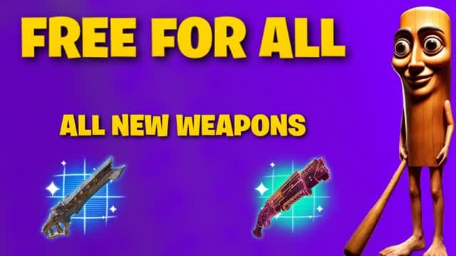 FREE FOR ALL — Fortnite Creative map cover art
