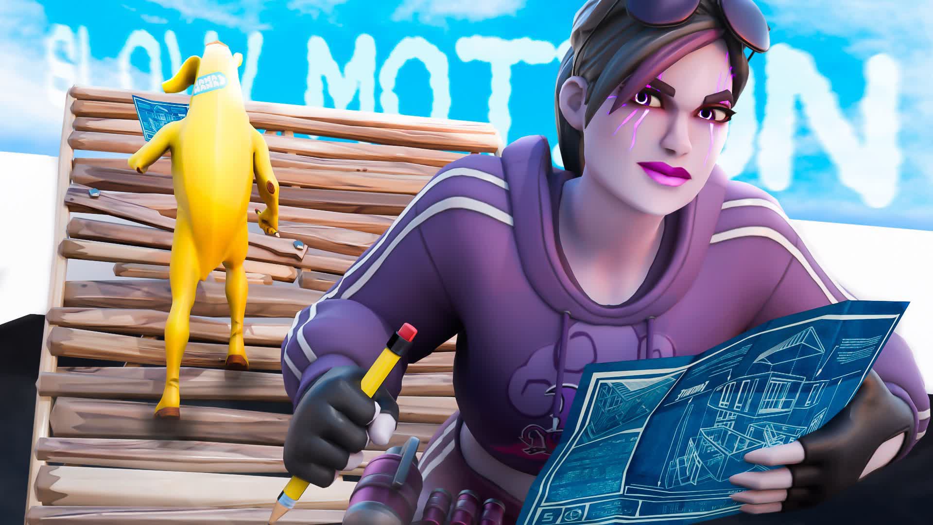 Slow Motion 1v1 Build Fights — Fortnite Creative map