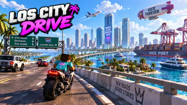 CAR DRIVE CITY BOSS BATTLES — Fortnite Creative map