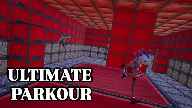 ULTIMATE PARKOUR +2 LEVELS — Fortnite Creative map cover art